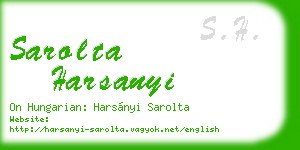 sarolta harsanyi business card